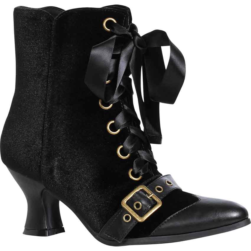 Charmed Velvet Witch Booties