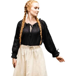 Bettina Medieval Shirt - Black