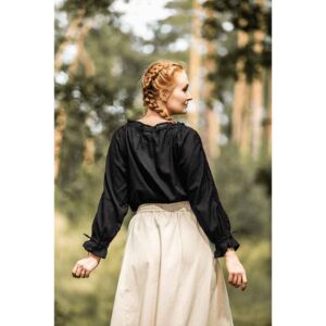 Bettina Medieval Shirt - Black