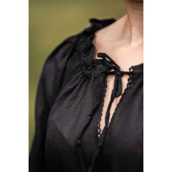 Bettina Medieval Shirt - Black