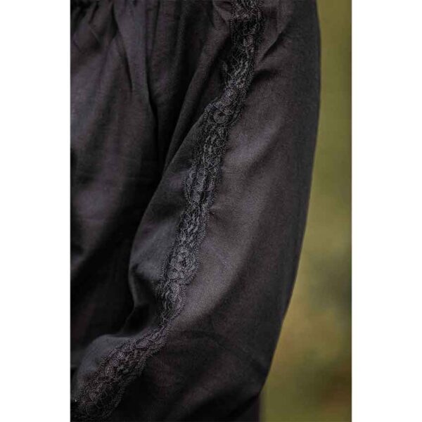 Bettina Medieval Shirt - Black