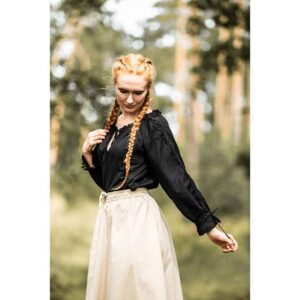 Bettina Medieval Shirt - Black