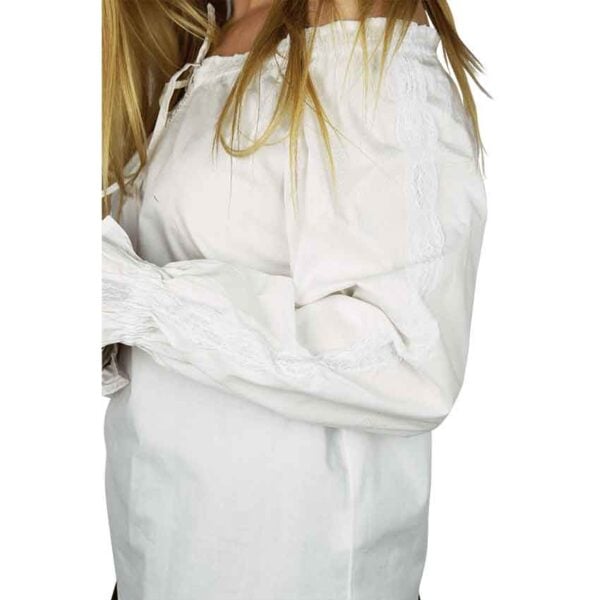 Bettina Medieval Shirt - White