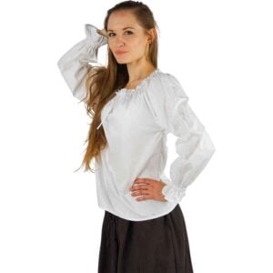 Bettina Medieval Shirt - White