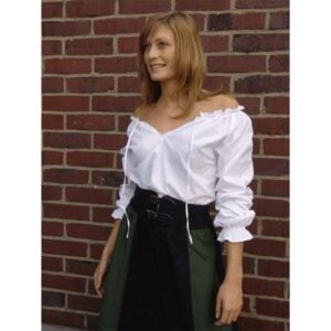 Bettina Medieval Shirt - White