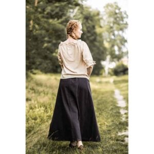 Vera Medieval Short Sleeve Blouse - Hemp