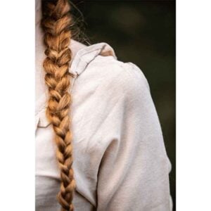 Bea Ruffled Medieval Blouse - Hemp