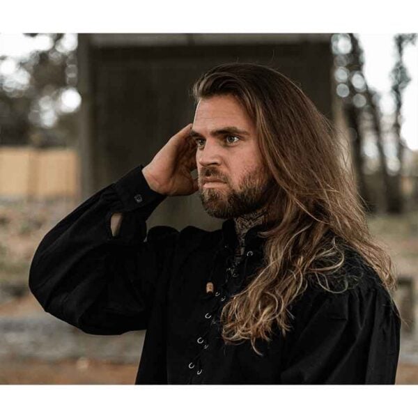 Dagwin Medieval Shirt - Black
