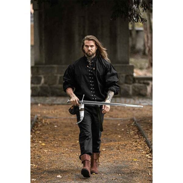 Dagwin Medieval Shirt - Black