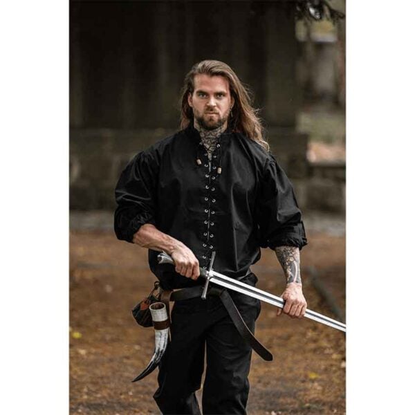 Dagwin Medieval Shirt - Black