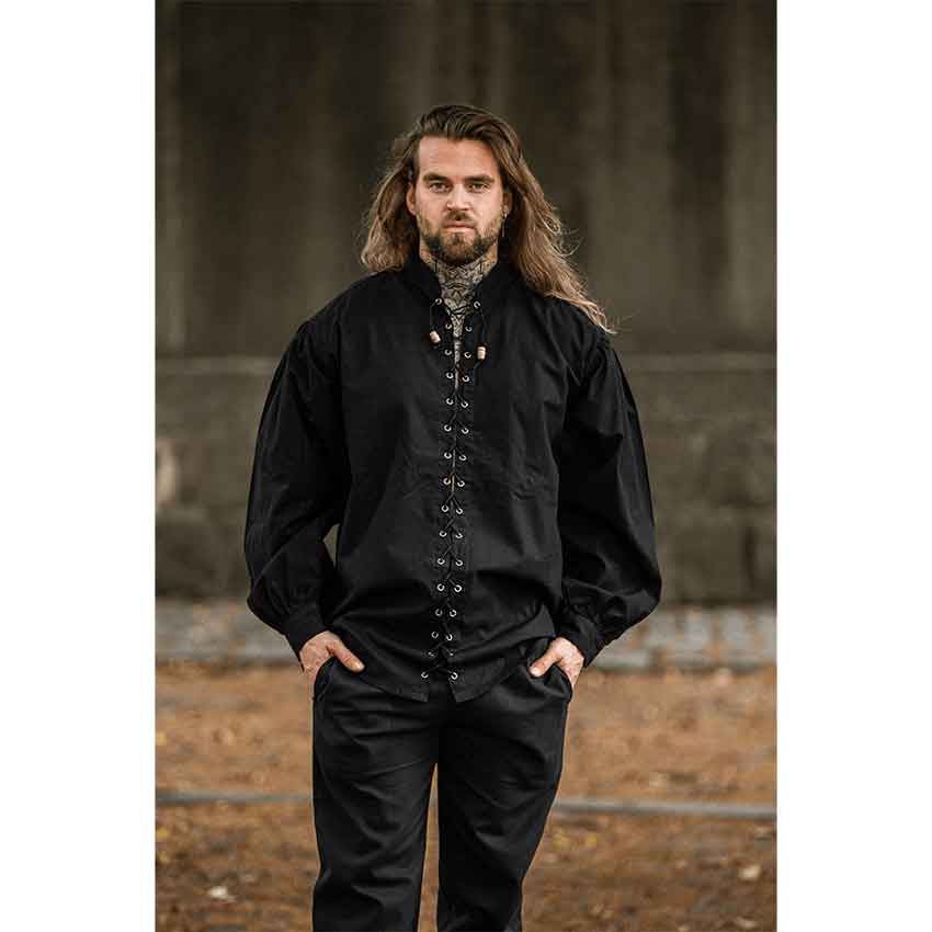 Dagwin Medieval Shirt - Black