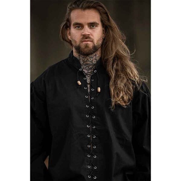 Dagwin Medieval Shirt - Black