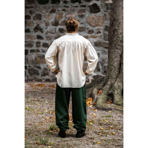 Leopold Woven Cotton Medieval Shirt - Natural
