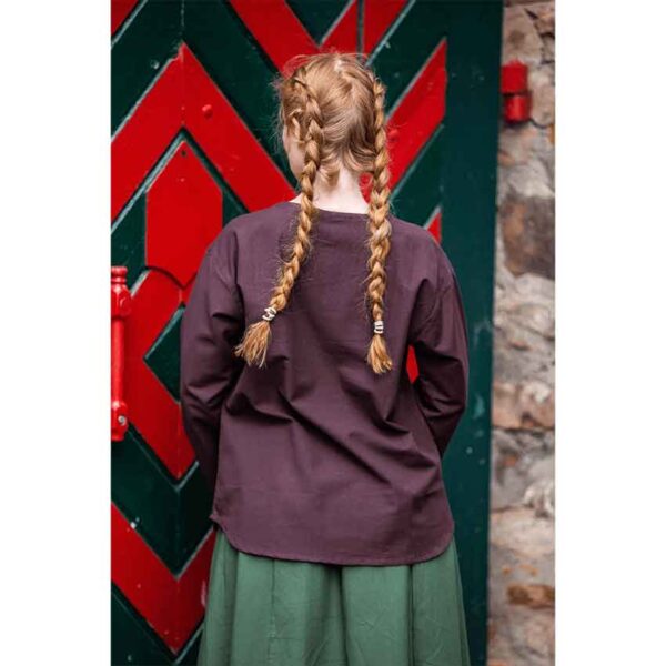 Tilda Medieval Blouse - Brown