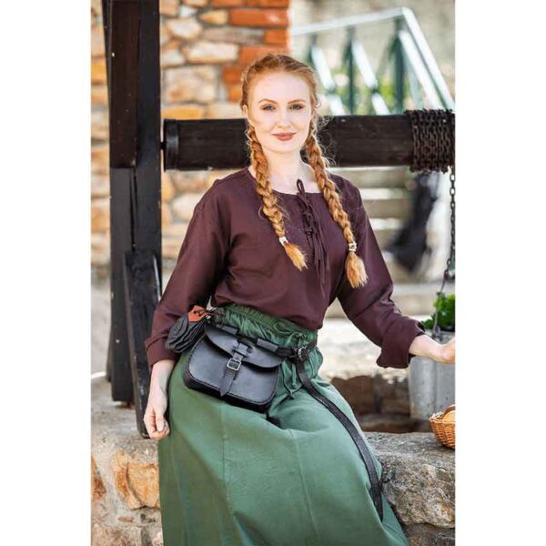 Tilda Medieval Blouse - Brown