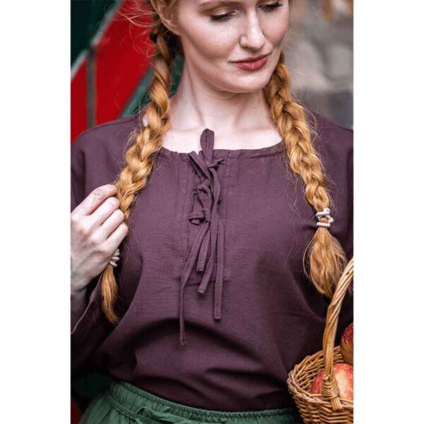 Tilda Medieval Blouse - Brown