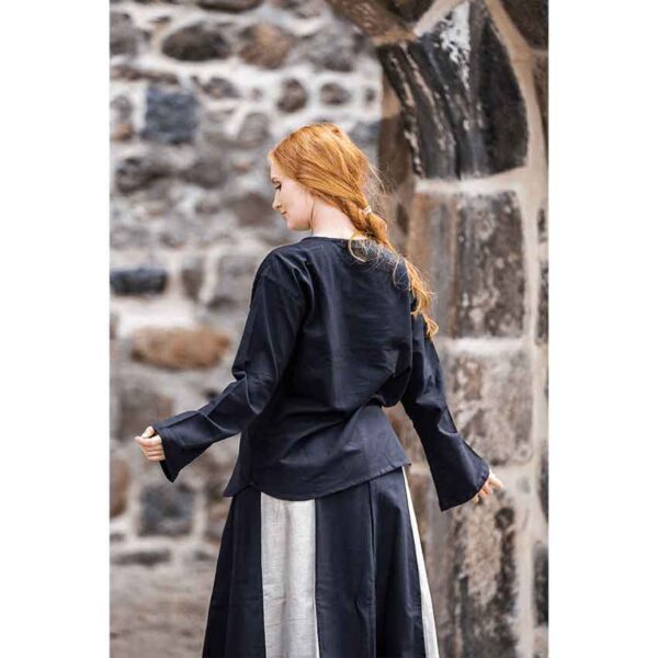 Tilda Medieval Blouse - Black