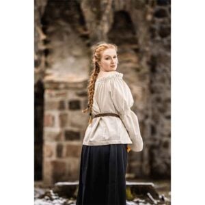 Coletta Medieval Cotton and Linen Blouse - Natural