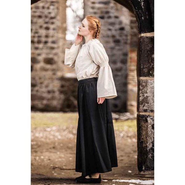 Coletta Medieval Cotton and Linen Blouse - Natural