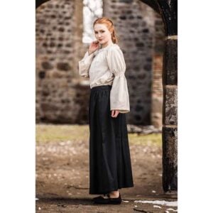 Coletta Medieval Cotton and Linen Blouse - Natural