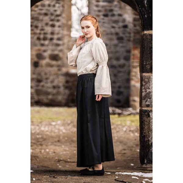 Coletta Medieval Cotton and Linen Blouse - Natural