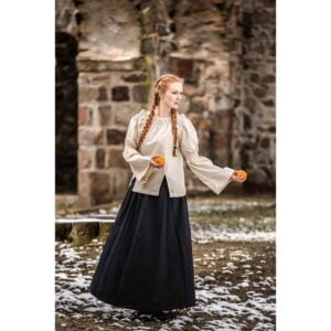 Coletta Medieval Cotton and Linen Blouse - Natural