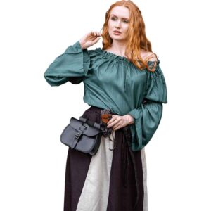Emma Medieval Blouse - Green