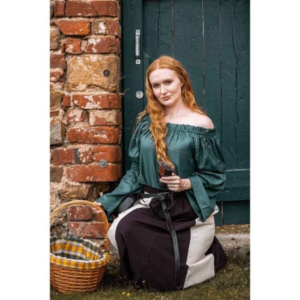 Emma Medieval Blouse - Green