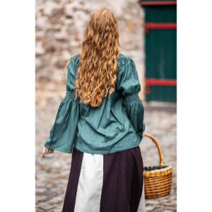 Emma Medieval Blouse - Green