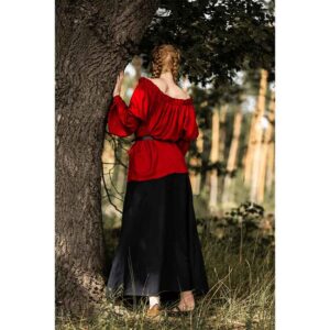 Emma Medieval Blouse - Red