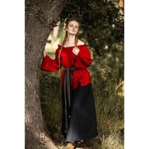 Emma Medieval Blouse - Red