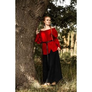 Emma Medieval Blouse - Red