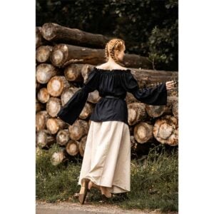 Emma Medieval Blouse - Black