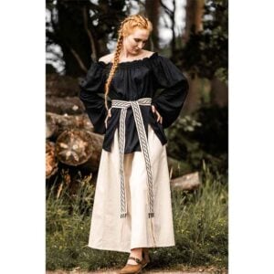 Emma Medieval Blouse - Black
