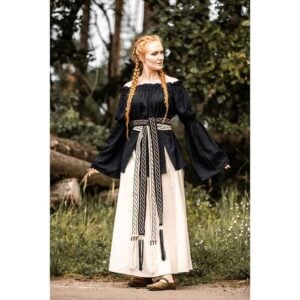 Emma Medieval Blouse - Black
