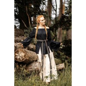 Emma Medieval Blouse - Black