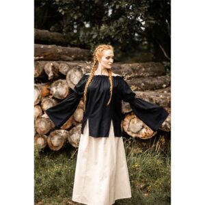 Emma Medieval Blouse - Black