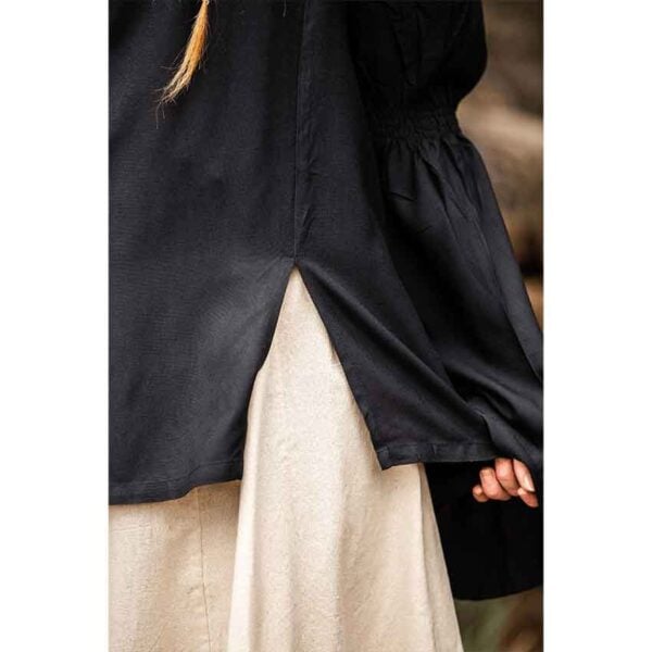 Emma Medieval Blouse - Black