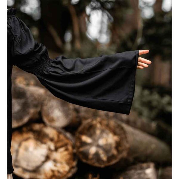 Emma Medieval Blouse - Black