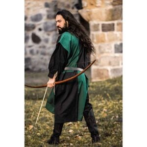 Frederick Quartered Tabard - Black and Green