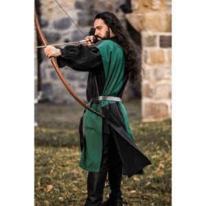 Frederick Quartered Tabard - Black and Green