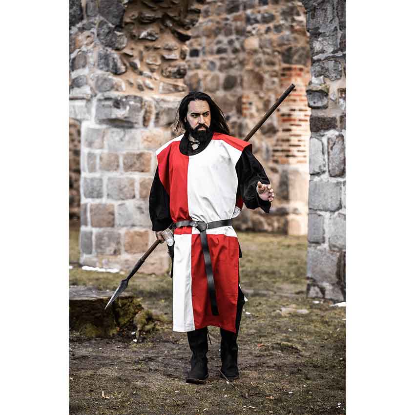 Frederick Quartered Tabard - White and Red