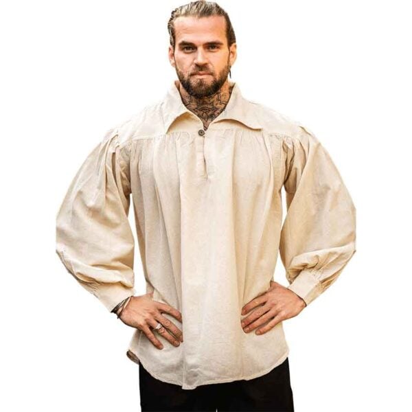 James Pirate Shirt - Natural