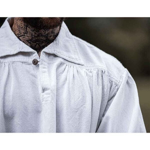 James Pirate Shirt - White