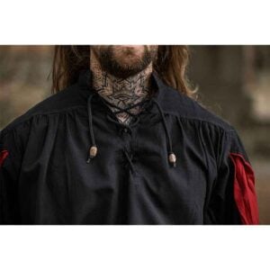 Albert Landsknecht Shirt - Black with Red