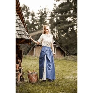 Verena Medieval Short Sleeve Blouse - Natural