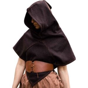 Halfdan Viking Hood - Brown