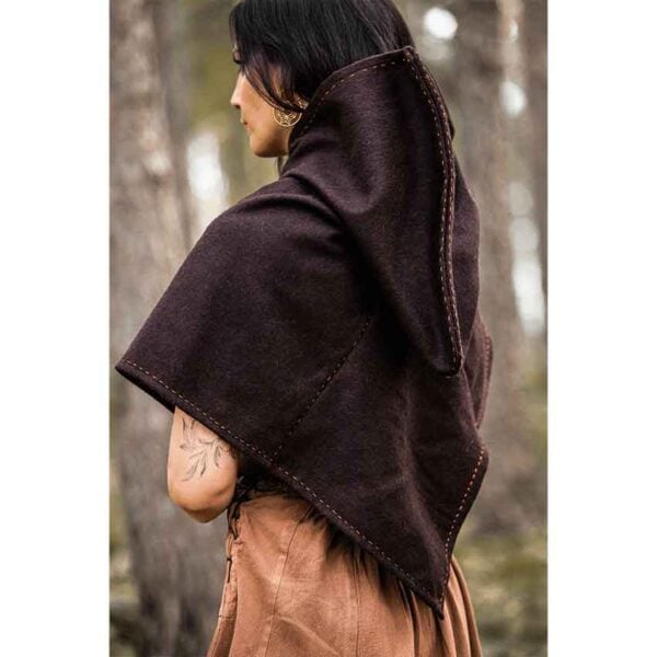 Halfdan Viking Hood - Brown