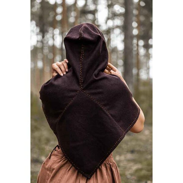 Halfdan Viking Hood - Brown
