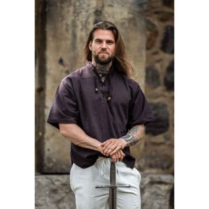 Eric Medieval Short Sleeve Shirt - Brown